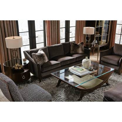 Sophia Chair by Hooker Furniture in rich cathedral cherry. Made from unique in a modern style.