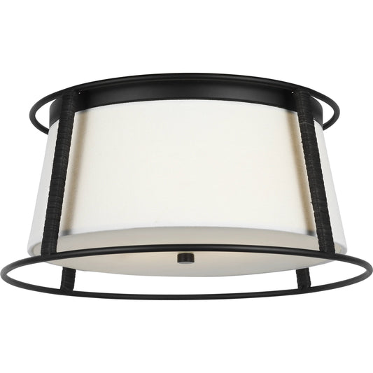 Cortes Medium Ceiling Flush Mount by Visual Comfort & Co.. Made from steel in a transitional style.