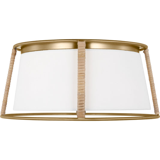 Cortes Medium Ceiling Flush Mount by Visual Comfort & Co. in satin brass. Made from unique in a unique style.