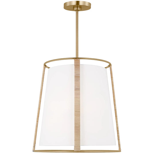 Cortes Large Hanging Pendant by Visual Comfort & Co. in satin brass. Made from unique in a unique style.