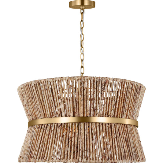 Thurlo Medium Hanging Shade by Visual Comfort & Co. in satin brass. Made from unique in a unique style.