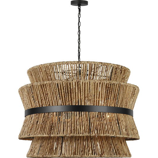 Thurlo Large Hanging Shade by Visual Comfort & Co.. Made from rope in a rustic style.