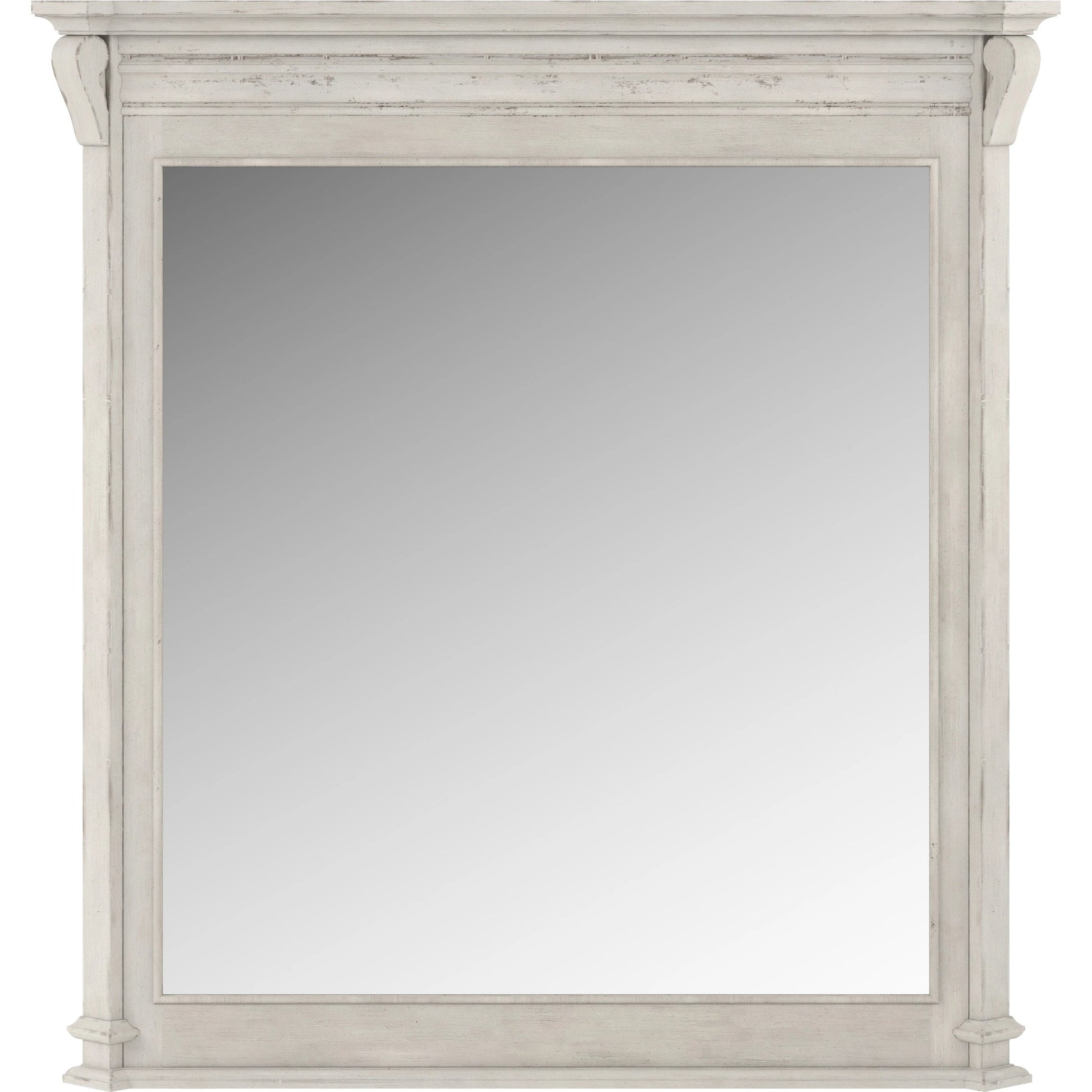 Alcove Dresser Mirror by A.R.T. Furniture in belgian ivory. Made from acacia solids, maple veneers, mirror in a modern style.
