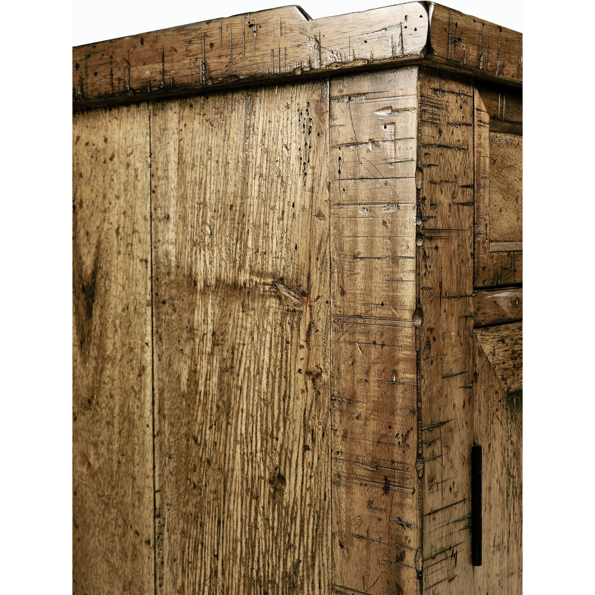 Casual Accents Medium Driftwood Credenza by Jonathan Charles in medium driftwood. Made from acacia in a modern style.