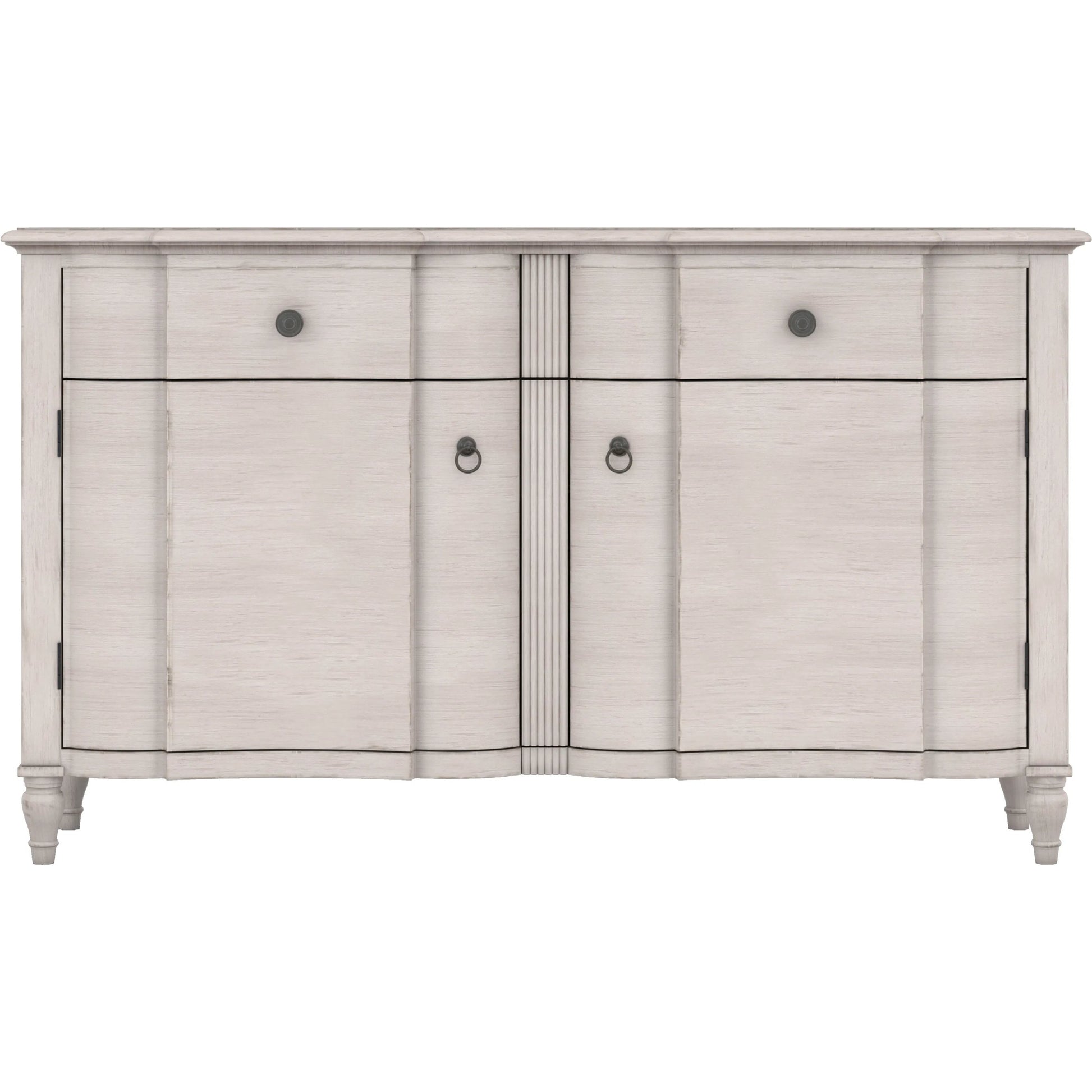 Alcove Buffet by A.R.T. Furniture in belgian ivory. Made from acacia solids, maple veneers in a transitional style.