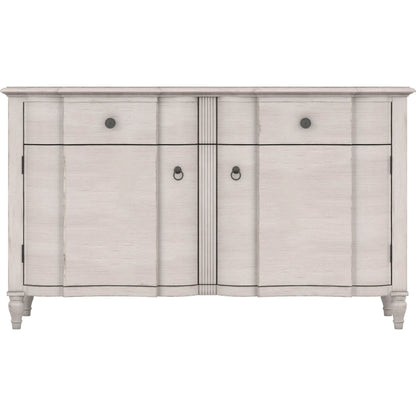 Alcove Buffet by A.R.T. Furniture in belgian ivory. Made from acacia solids, maple veneers in a transitional style.