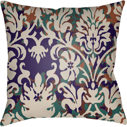 Moody Damask Pillow - 30083 by Livabliss. Made from front: 100% polyester, back: 100% polyester in a cottage & farmhouse style.