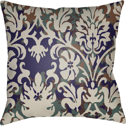 Moody Damask Pillow - 30083 by Livabliss. Made from front: 100% polyester, back: 100% polyester in a cottage & farmhouse style.