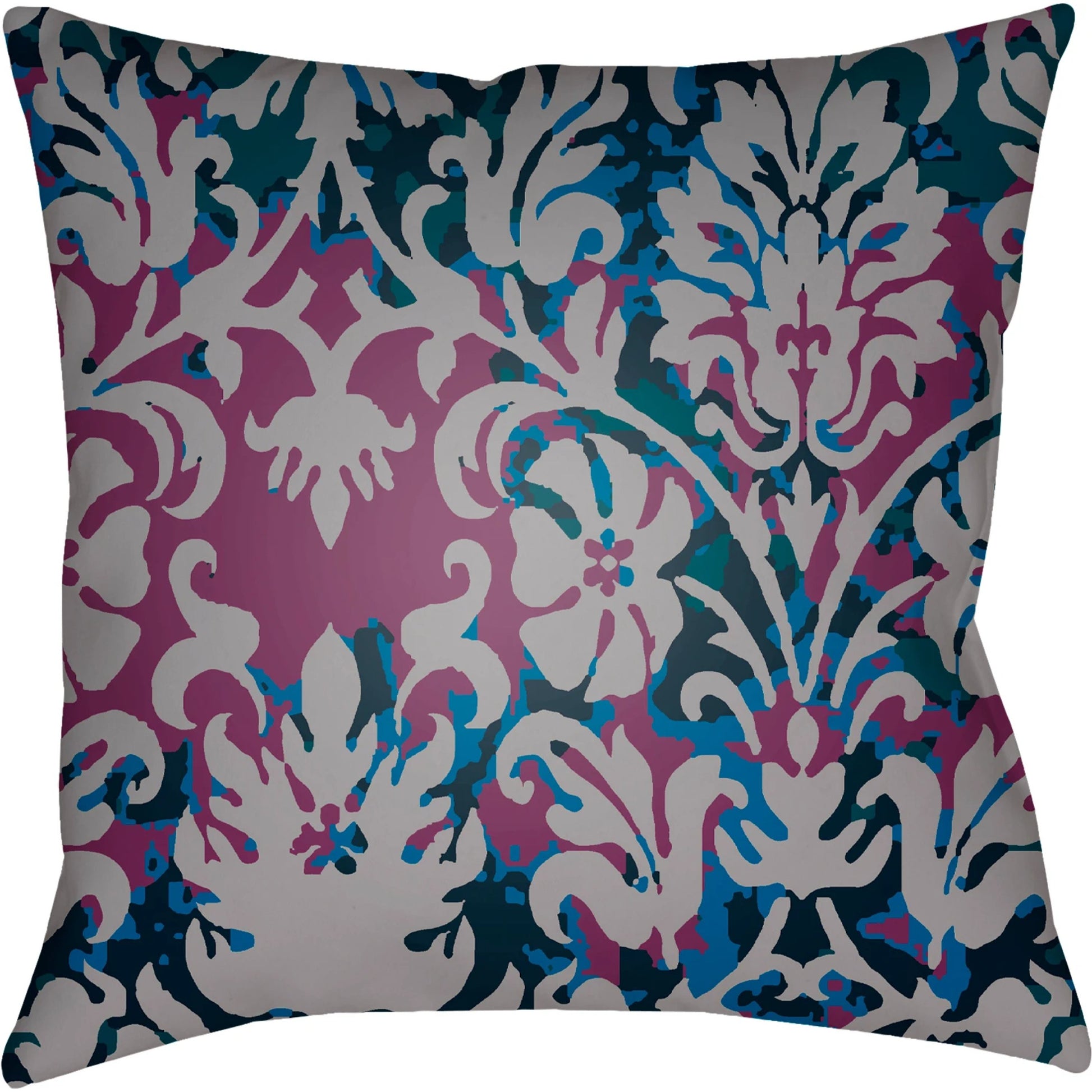 Moody Damask Pillow - 30083 by Livabliss. Made from front: 100% polyester, back: 100% polyester in a cottage & farmhouse style.