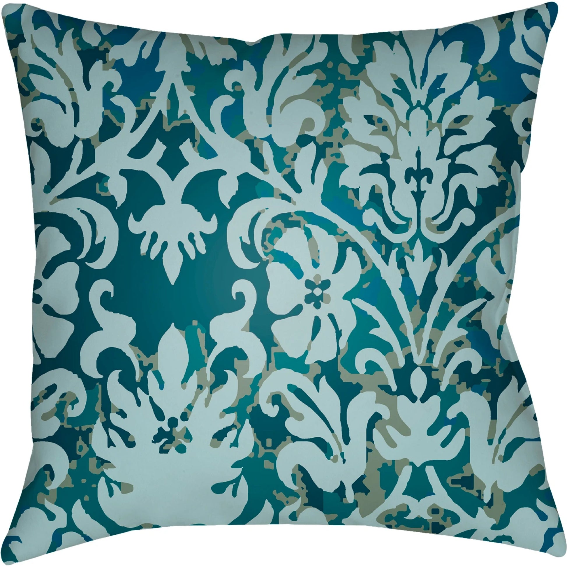 Moody Damask Pillow - 30083 by Livabliss. Made from front: 100% polyester, back: 100% polyester in a cottage & farmhouse style.