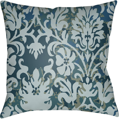 Moody Damask Pillow - 30083 by Livabliss. Made from front: 100% polyester, back: 100% polyester in a cottage & farmhouse style.