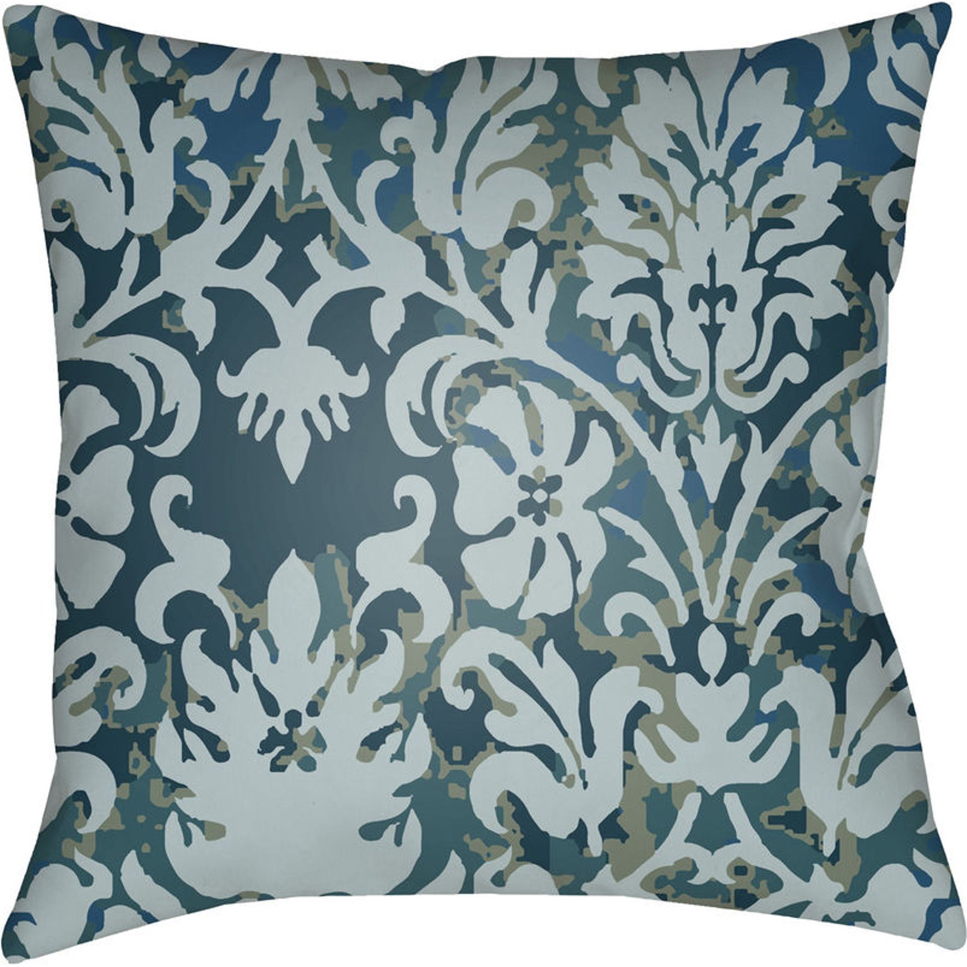 Moody Damask Pillow - 30083 by Livabliss. Made from front: 100% polyester, back: 100% polyester in a cottage & farmhouse style.