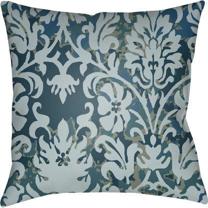 Moody Damask Pillow - 30083 by Livabliss. Made from front: 100% polyester, back: 100% polyester in a cottage & farmhouse style.