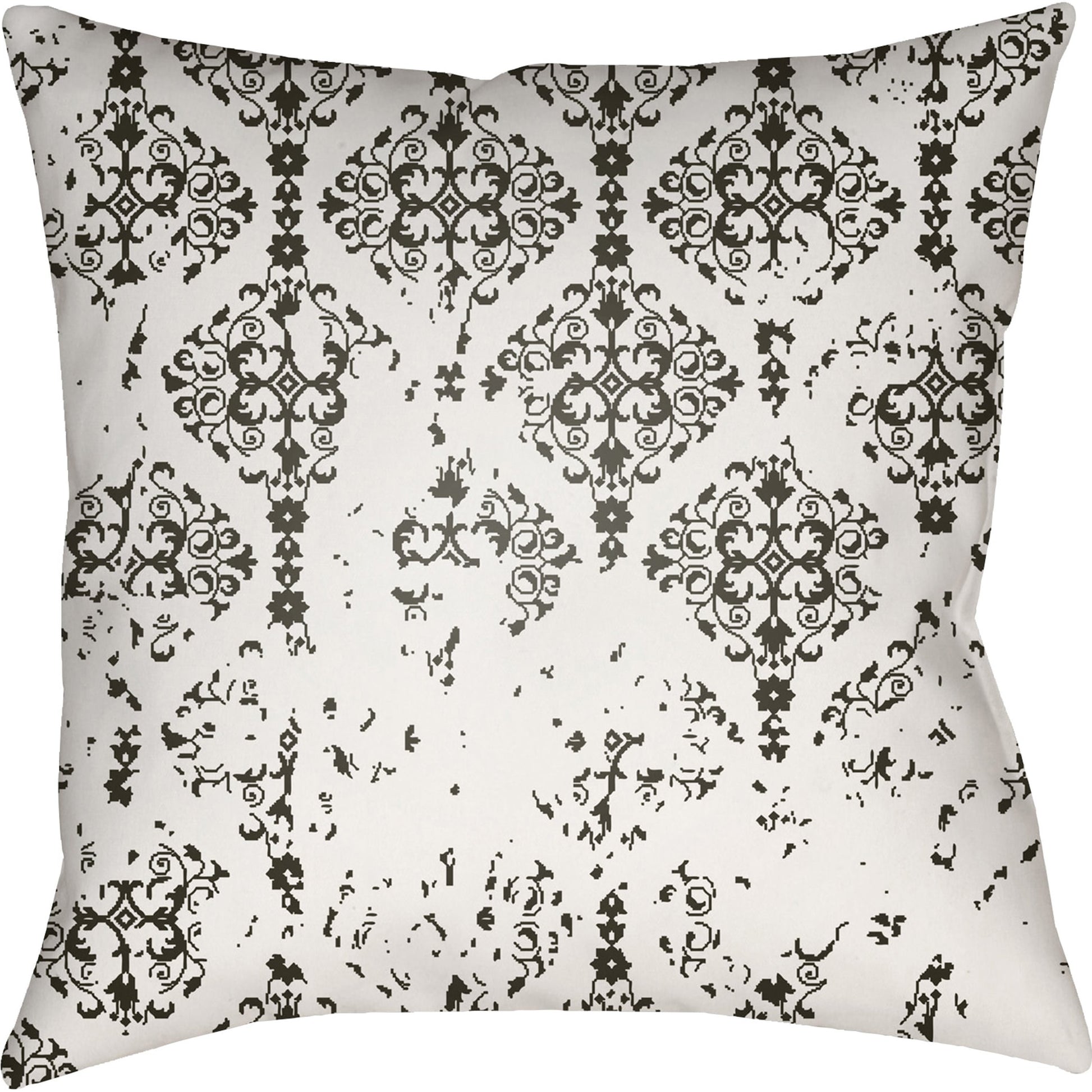 Moody Damask Pillow - 30083 by Livabliss. Made from front: 100% polyester, back: 100% polyester in a cottage & farmhouse style.