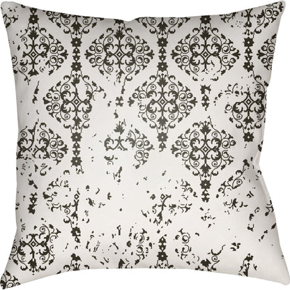 Moody Damask Pillow - 30083 by Livabliss. Made from front: 100% polyester, back: 100% polyester in a cottage & farmhouse style.