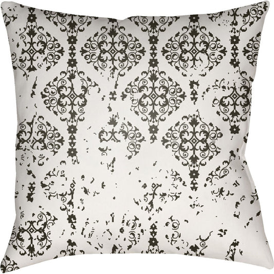 Moody Damask Pillow - 30083 by Livabliss. Made from front: 100% polyester, back: 100% polyester in a cottage & farmhouse style.