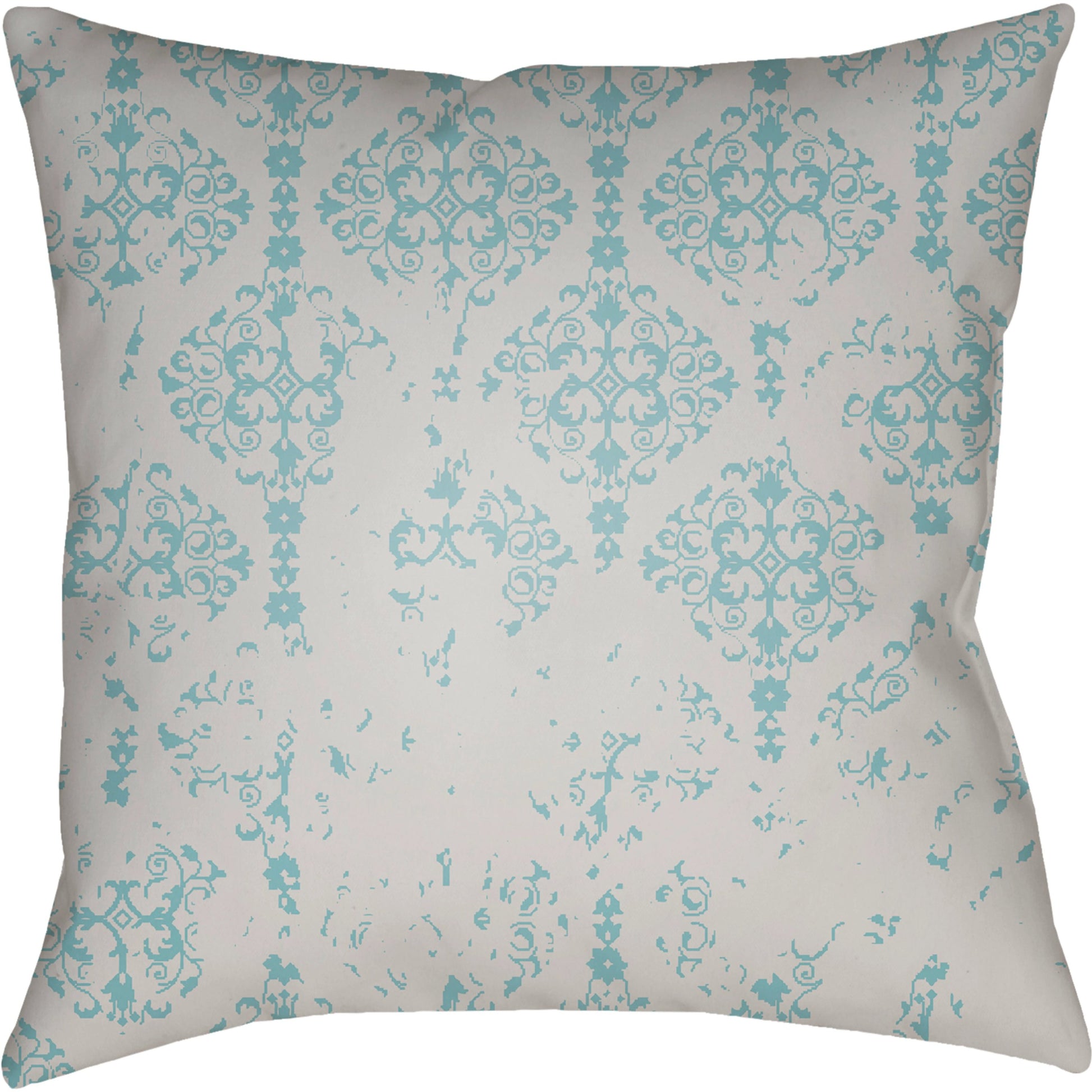 Moody Damask Pillow - 30083 by Livabliss. Made from front: 100% polyester, back: 100% polyester in a cottage & farmhouse style.