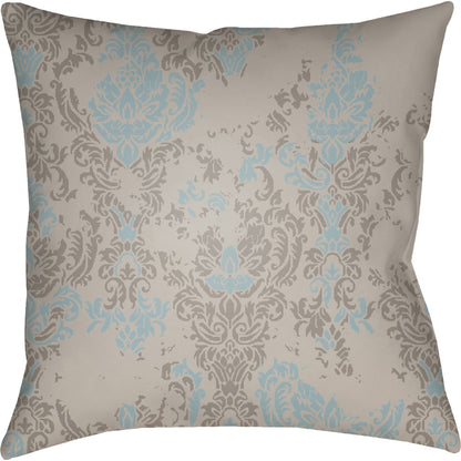 Moody Damask Pillow - 30083 by Livabliss. Made from front: 100% polyester, back: 100% polyester in a cottage & farmhouse style.