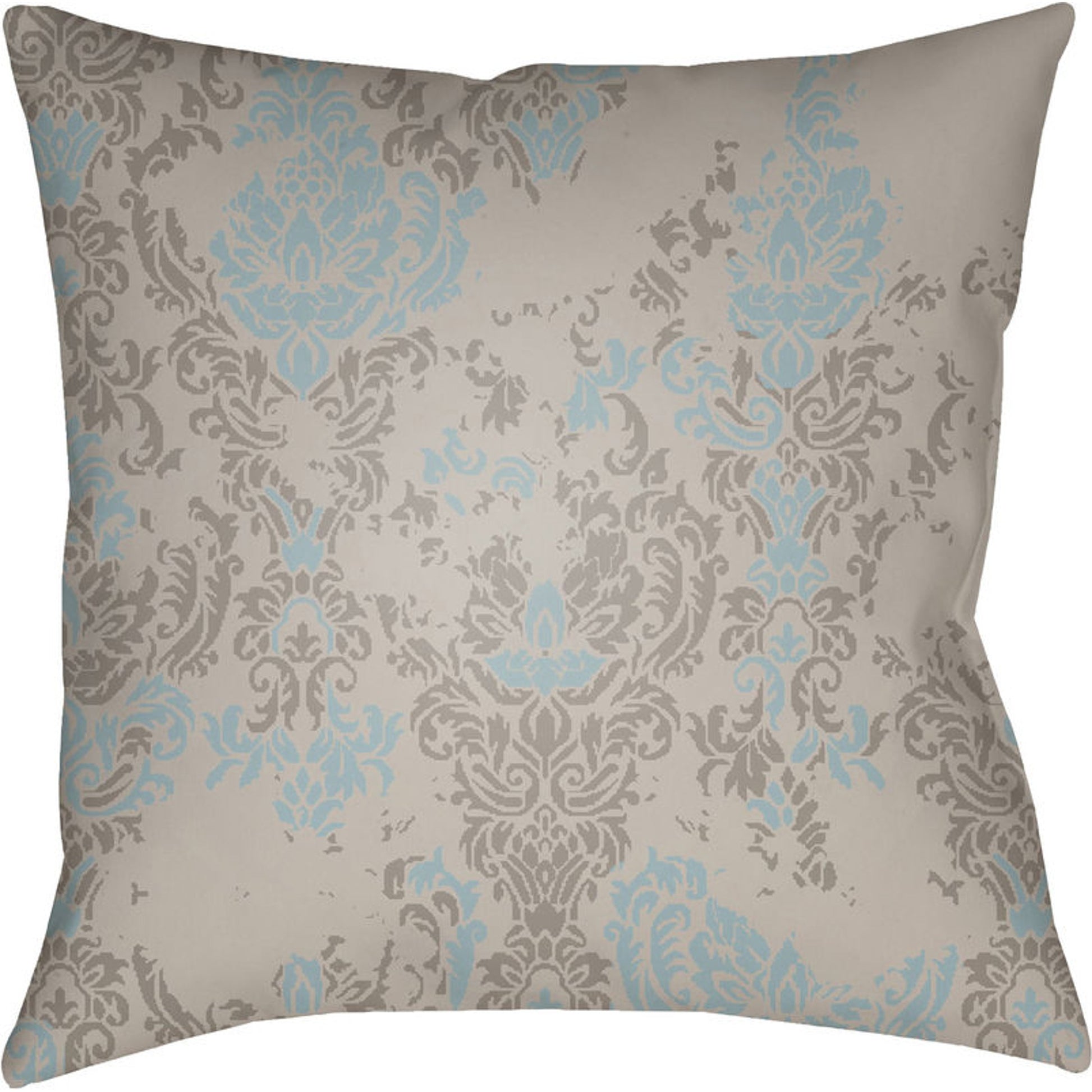 Moody Damask Pillow - 30083 by Livabliss. Made from front: 100% polyester, back: 100% polyester in a cottage & farmhouse style.