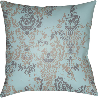 Moody Damask Pillow - 30083 by Livabliss. Made from front: 100% polyester, back: 100% polyester in a cottage & farmhouse style.