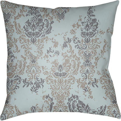 Moody Damask Pillow - 30083 by Livabliss. Made from front: 100% polyester, back: 100% polyester in a cottage & farmhouse style.