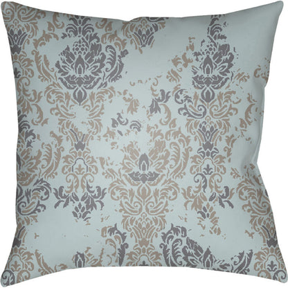 Moody Damask Pillow - 30083 by Livabliss. Made from front: 100% polyester, back: 100% polyester in a cottage & farmhouse style.