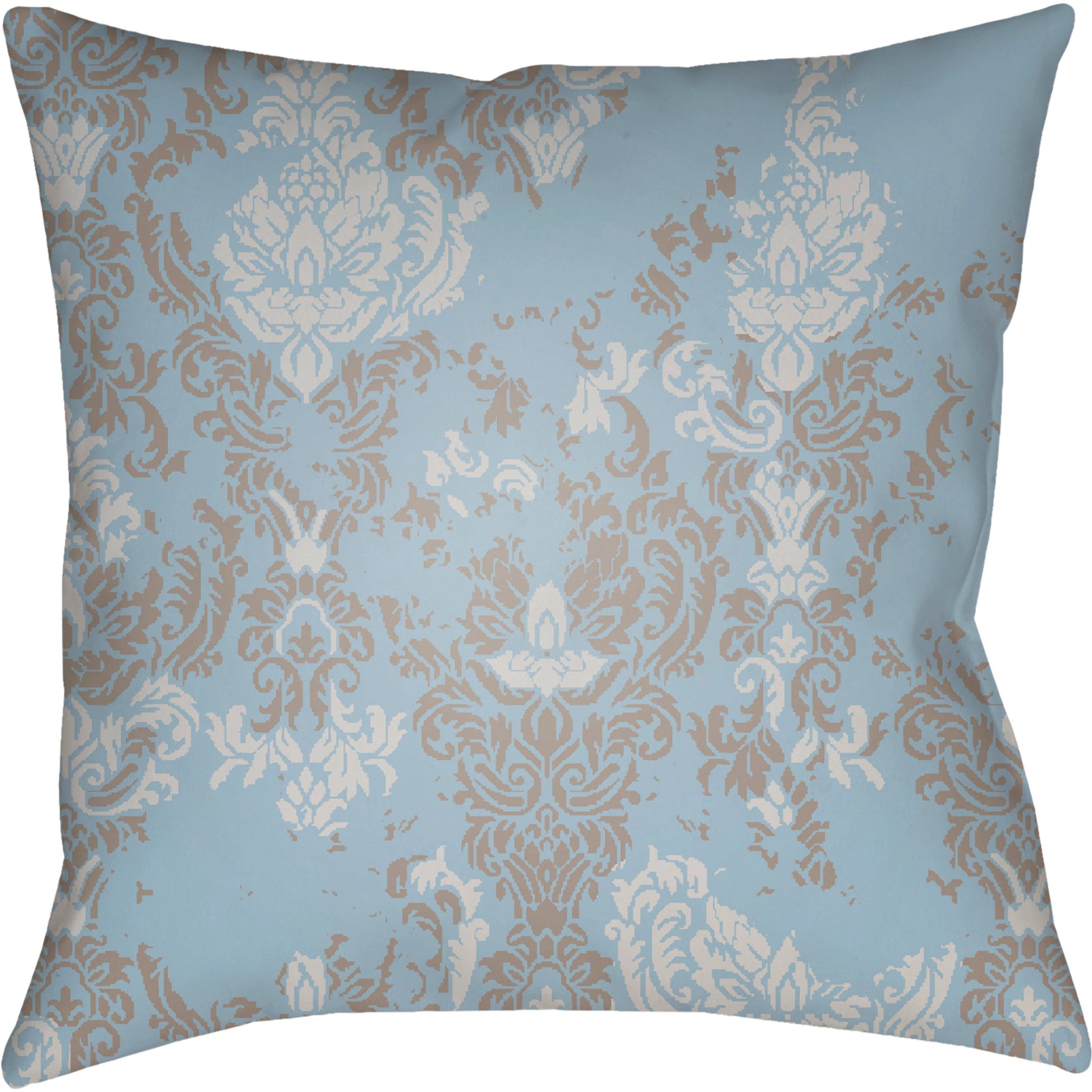 Moody Damask Pillow - 30083 by Livabliss. Made from front: 100% polyester, back: 100% polyester in a cottage & farmhouse style.