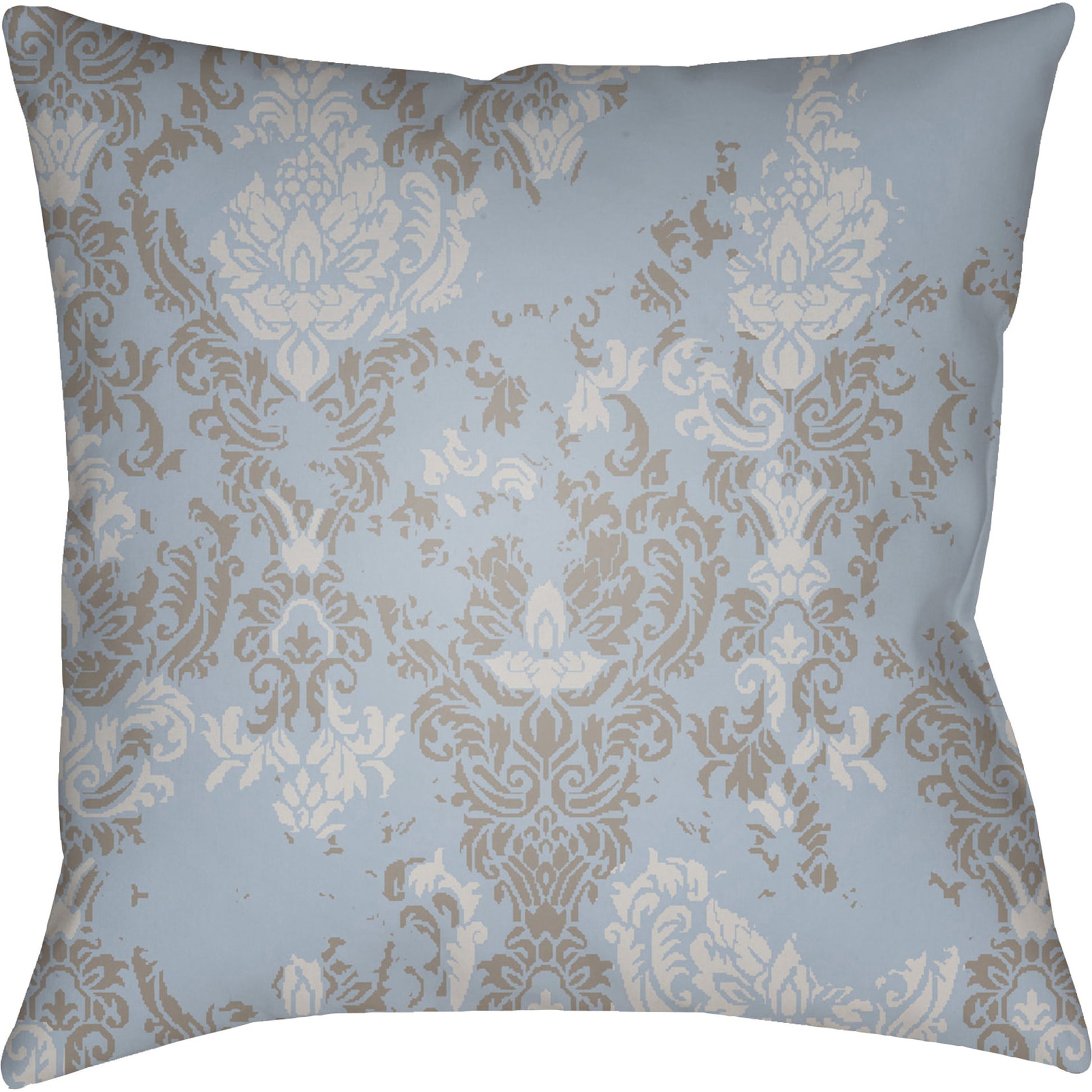 Moody Damask Pillow - 30083 by Livabliss. Made from front: 100% polyester, back: 100% polyester in a cottage & farmhouse style.