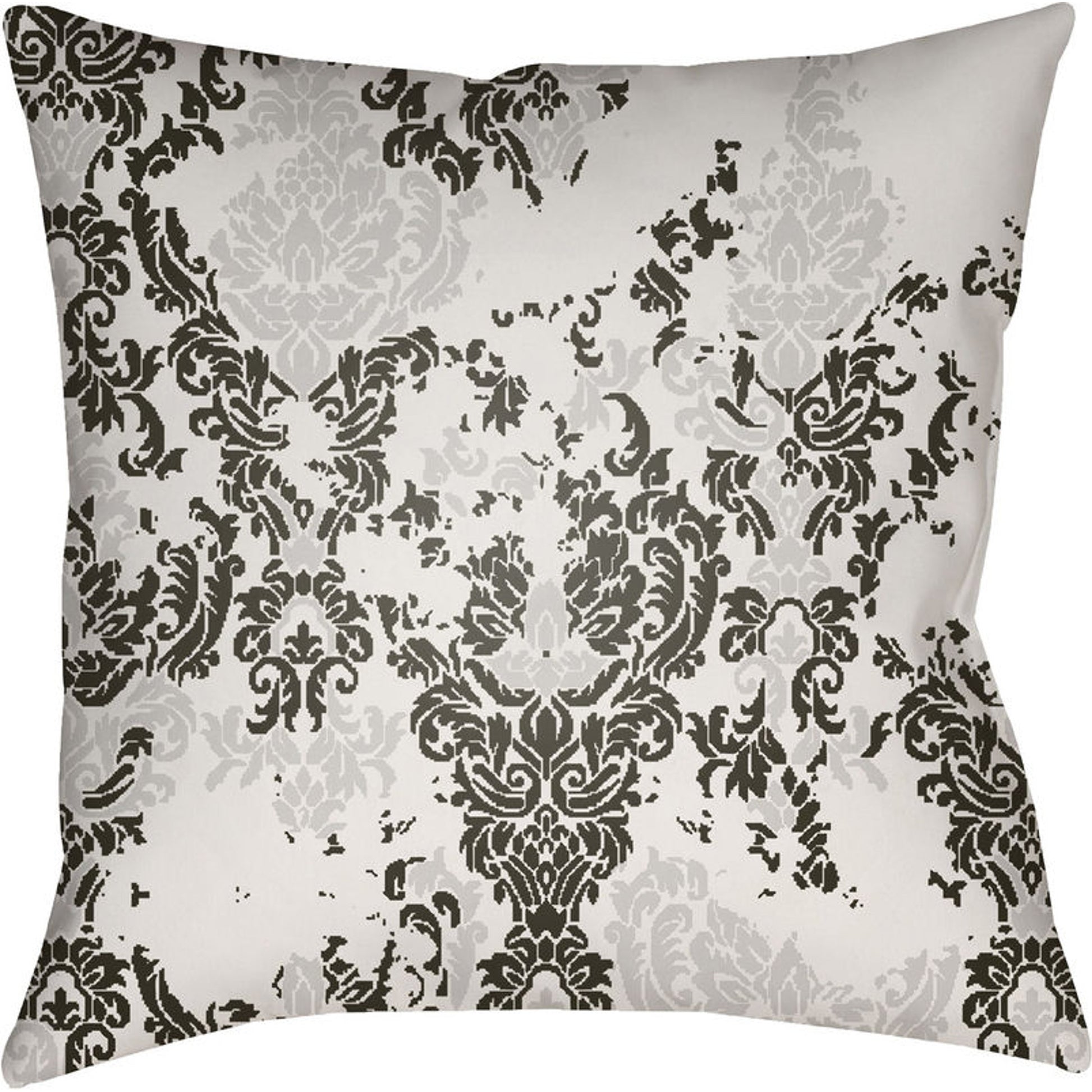 Moody Damask Pillow - 30083 by Livabliss. Made from front: 100% polyester, back: 100% polyester in a cottage & farmhouse style.