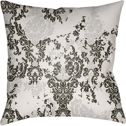 Moody Damask Pillow - 30083 by Livabliss. Made from front: 100% polyester, back: 100% polyester in a cottage & farmhouse style.