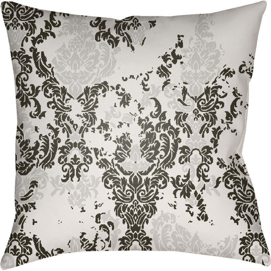 Moody Damask Pillow - 30083 by Livabliss. Made from front: 100% polyester, back: 100% polyester in a cottage & farmhouse style.