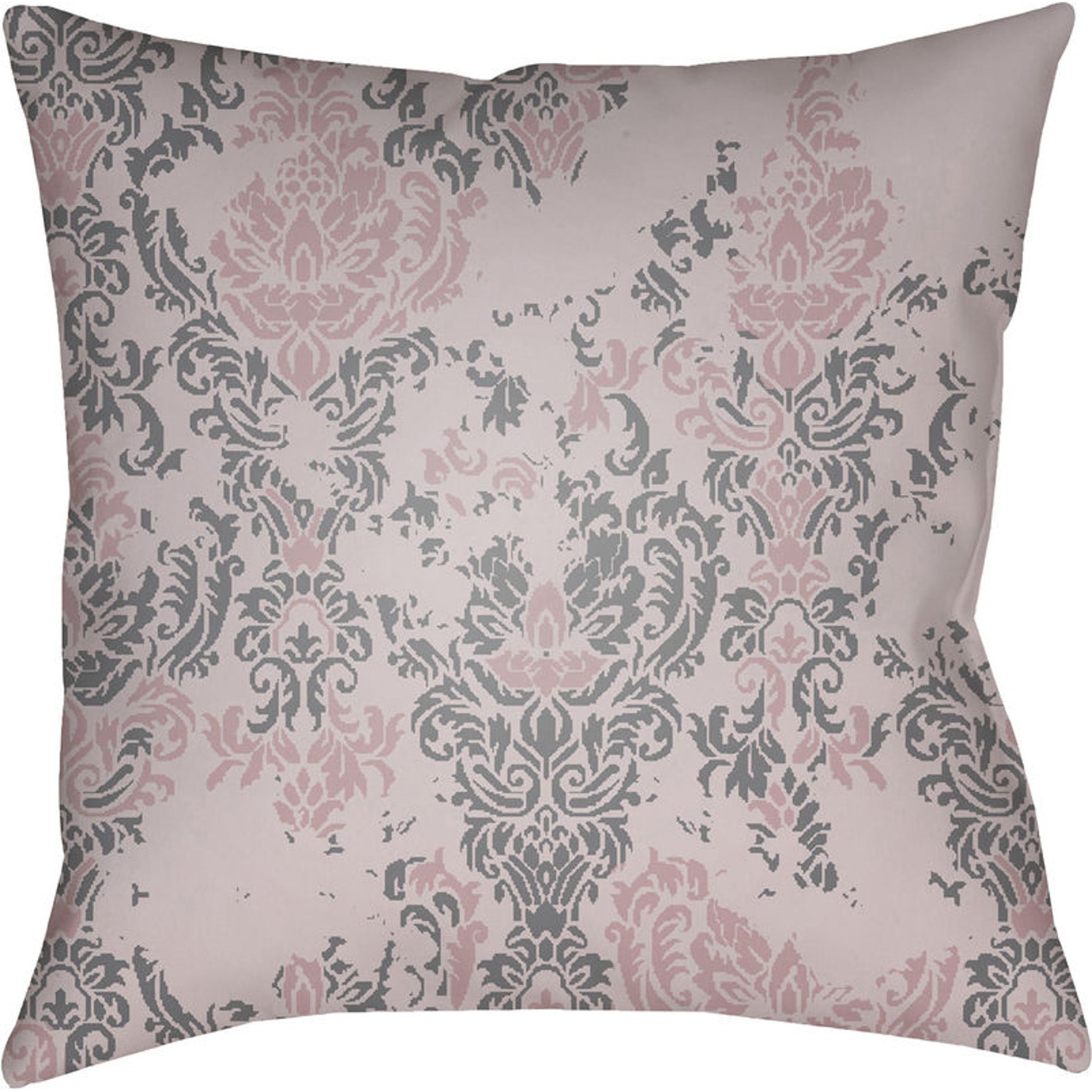 Moody Damask Pillow - 30083 by Livabliss. Made from front: 100% polyester, back: 100% polyester in a cottage & farmhouse style.