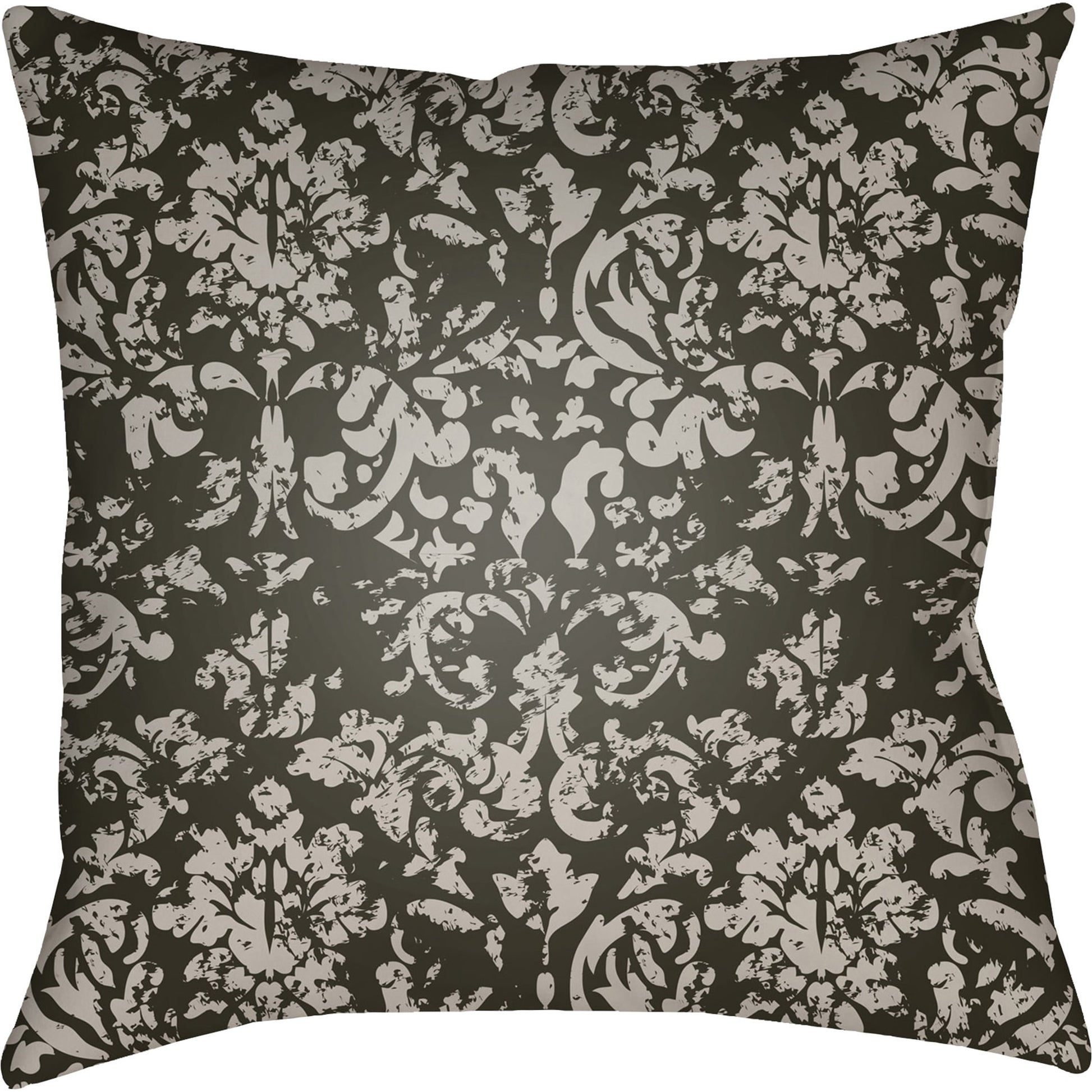 Moody Damask Pillow - 30083 by Livabliss. Made from front: 100% polyester, back: 100% polyester in a cottage & farmhouse style.