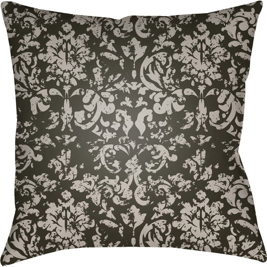 Moody Damask Pillow - 30083 by Livabliss. Made from front: 100% polyester, back: 100% polyester in a cottage & farmhouse style.