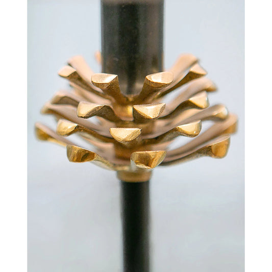 Pinegrove Table Lamp by Currey and Company in antique brass, black. Made from wrought iron, brass, granite in a traditional style.