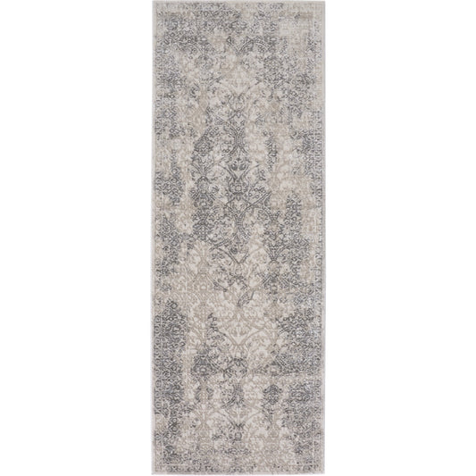 Prasad Rug - 3682F by Feizy in ivory, gray, black. Made from polypropylene, polyester in a unique style.