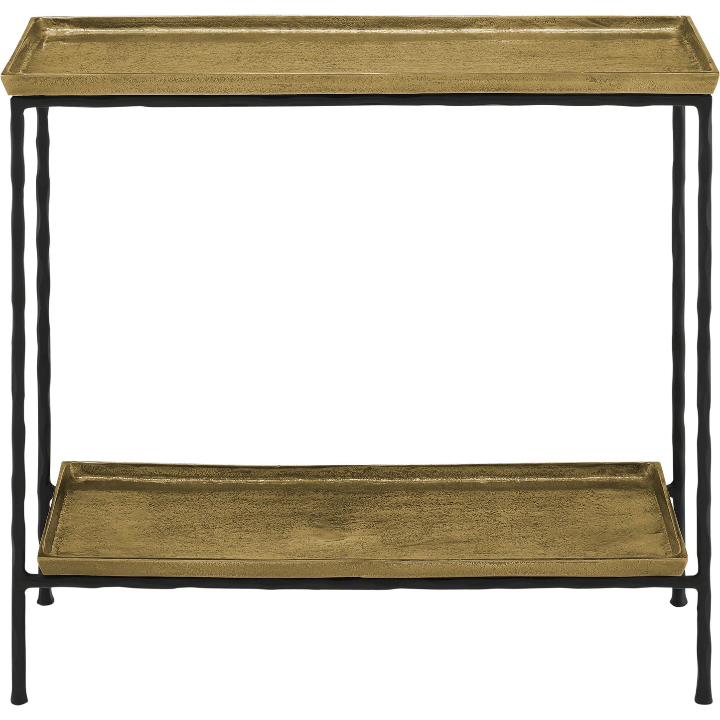 007 S-336053 | Additional Silo | Boyles Brass Side Table by Currey and Company in antique brass, black. Made from cast aluminum, iron in a transitional style.