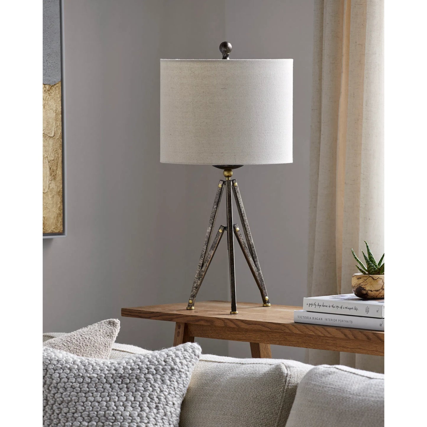 003 SI-1880557 | Lifestyle | Durkin - 29759 by Surya in metallic bronze, yellow, translucent, metallic brass, beige and paintedpainted. Made from linen, polyester, metal in a traditional style.