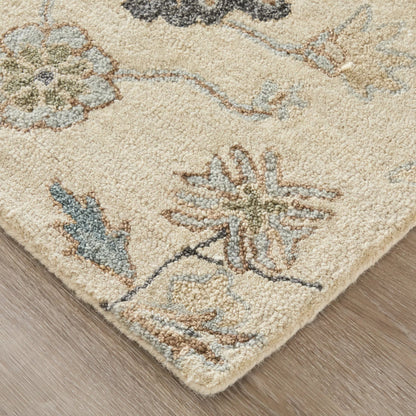 Springfield Transitional & Botanical SPF8A48F Rug by Feizy in ivory, tan, gray. Made from wool in a unique style.