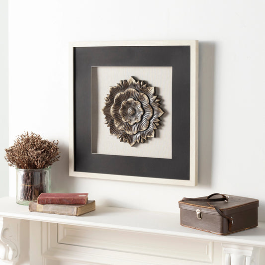 Darkwood - 28017 by Surya in beige, black and honed. Made from 100% polystyrene, 100% paper in a unique style.