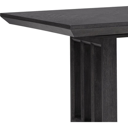 Quincy Double Pedestal Dining Table by Pulaski Furniture in molasses. Made from ash wood veneers in a traditional style.