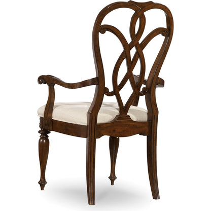 Leesburg Splatback Arm Chair (Set of 2) by Hooker Furniture in mahogany, alabaster. Made from fabric in a traditional style.