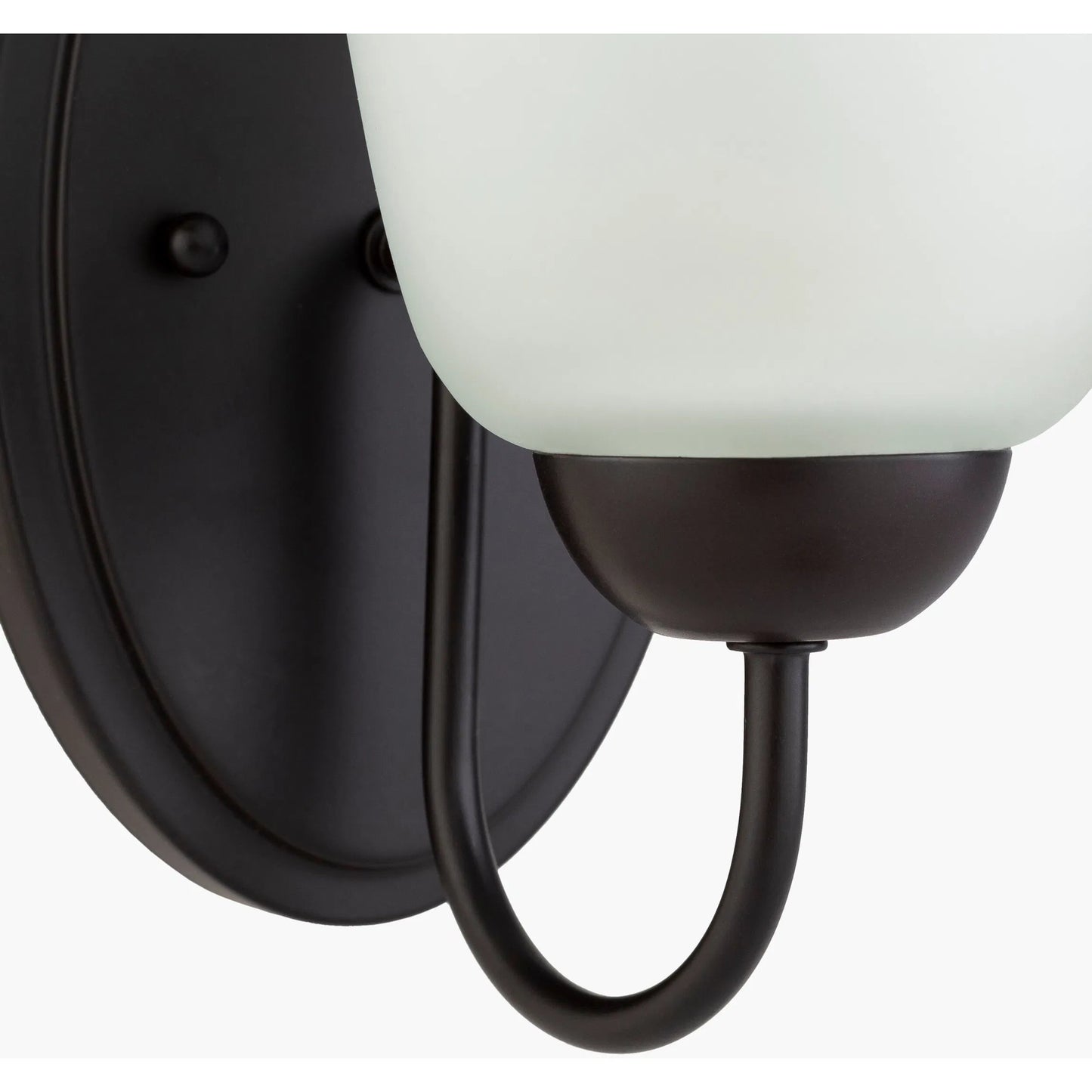 002 SI-1905207 | Closeup | Dallas Wall Sconce - 24030 by Surya in white, metallic bronze, brown and paintedpowder coatedfrosted. Made from glass, metal in a traditional style.