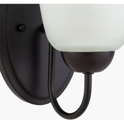 Dallas Wall Sconce - 24030 by Surya in white, metallic bronze, brown and paintedpowder coatedfrosted. Made from glass, metal in a traditional style.