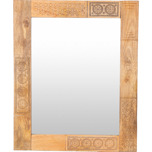Dilwara Mirror by Surya. Made from frame: wood in a modern style.