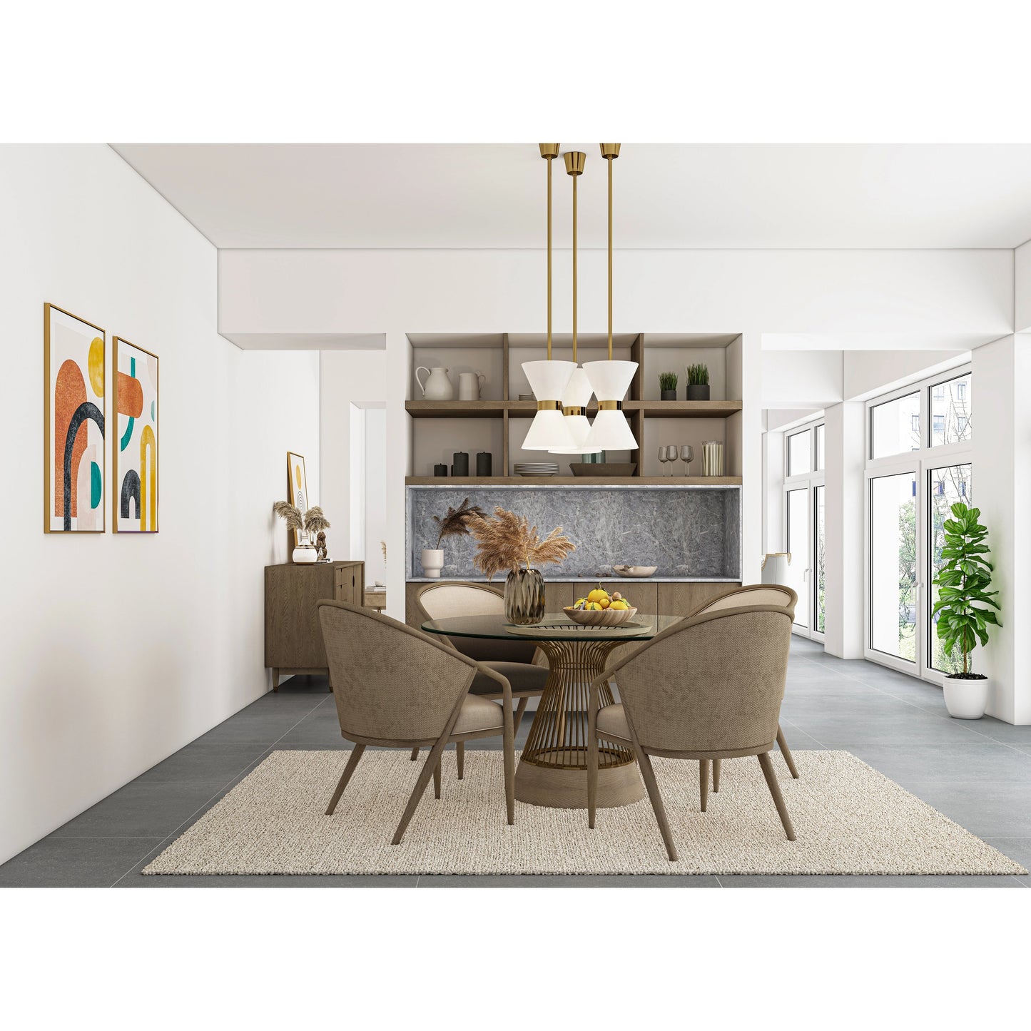 006 SI-2065004 | Lifestyle | Finn Woven Dining Chair by A.R.T. Furniture in tawny. Made from parawood solids, elm veneer, raffia, foam, fabric in a cottage & farmhouse style.