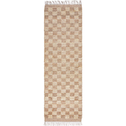 Dama DMA-2300 Rug by Livabliss in tan, beige. Made from main: 100% jute in a unique style.