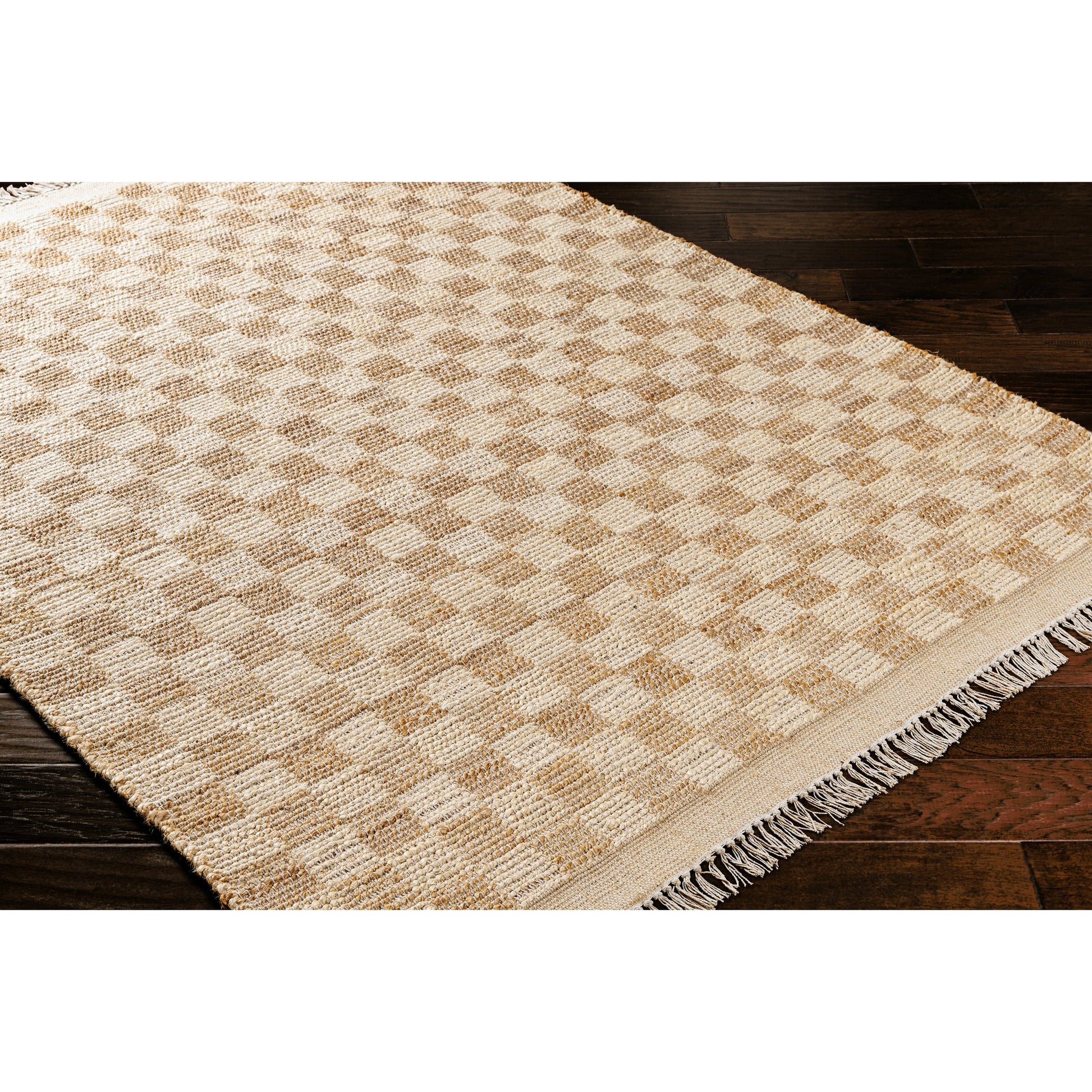 Dama DMA-2300 Rug by Livabliss in tan, beige. Made from main: 100% jute in a unique style.