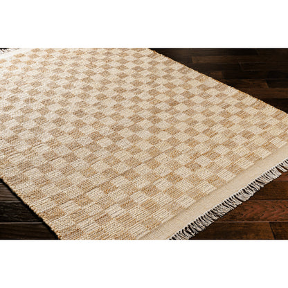 Dama DMA-2300 Rug by Livabliss in tan, beige. Made from main: 100% jute in a unique style.