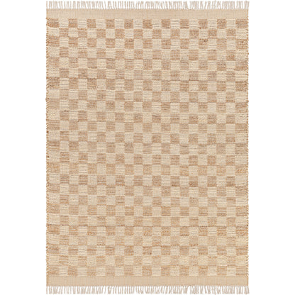 Dama DMA-2300 Rug by Livabliss in tan, beige. Made from main: 100% jute in a unique style.